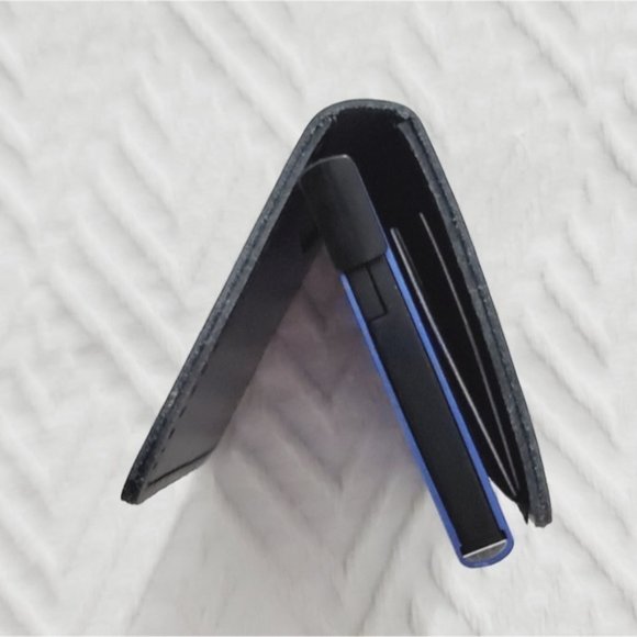 NEW Genuine Leather RFID Card Box Slim Wallet - Picture 11 of 12